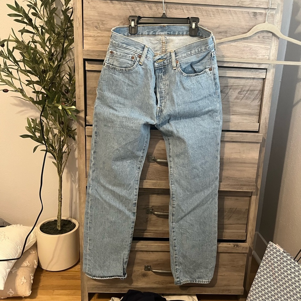 Levi’s 501 Classic Light Blue Denim Jeans